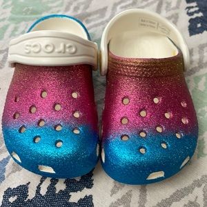 Baby girl size 5C crocs